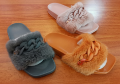 winter fur sandal