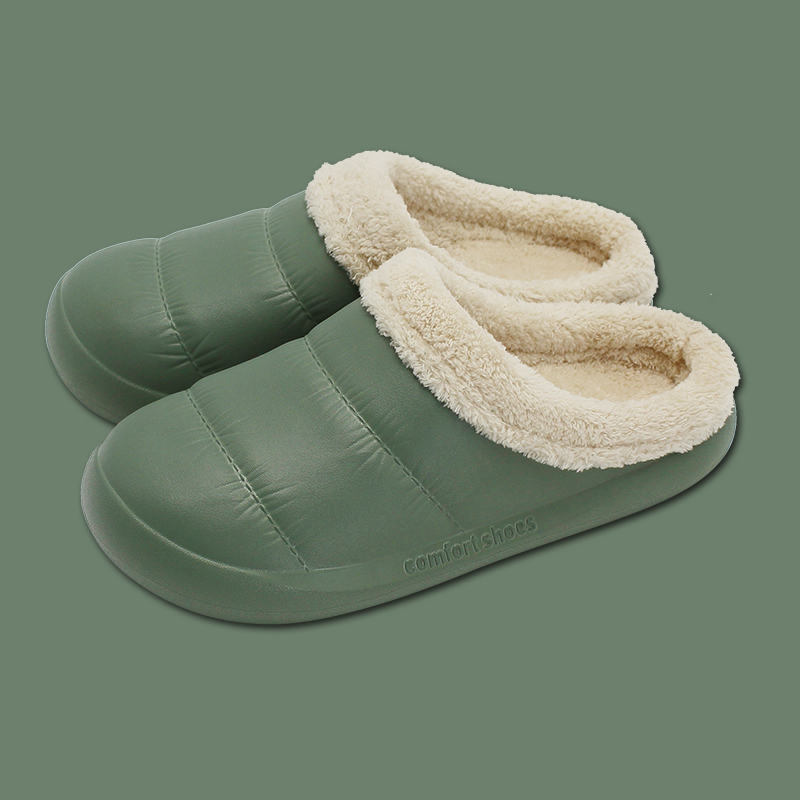 Pantuflas de piel sintética